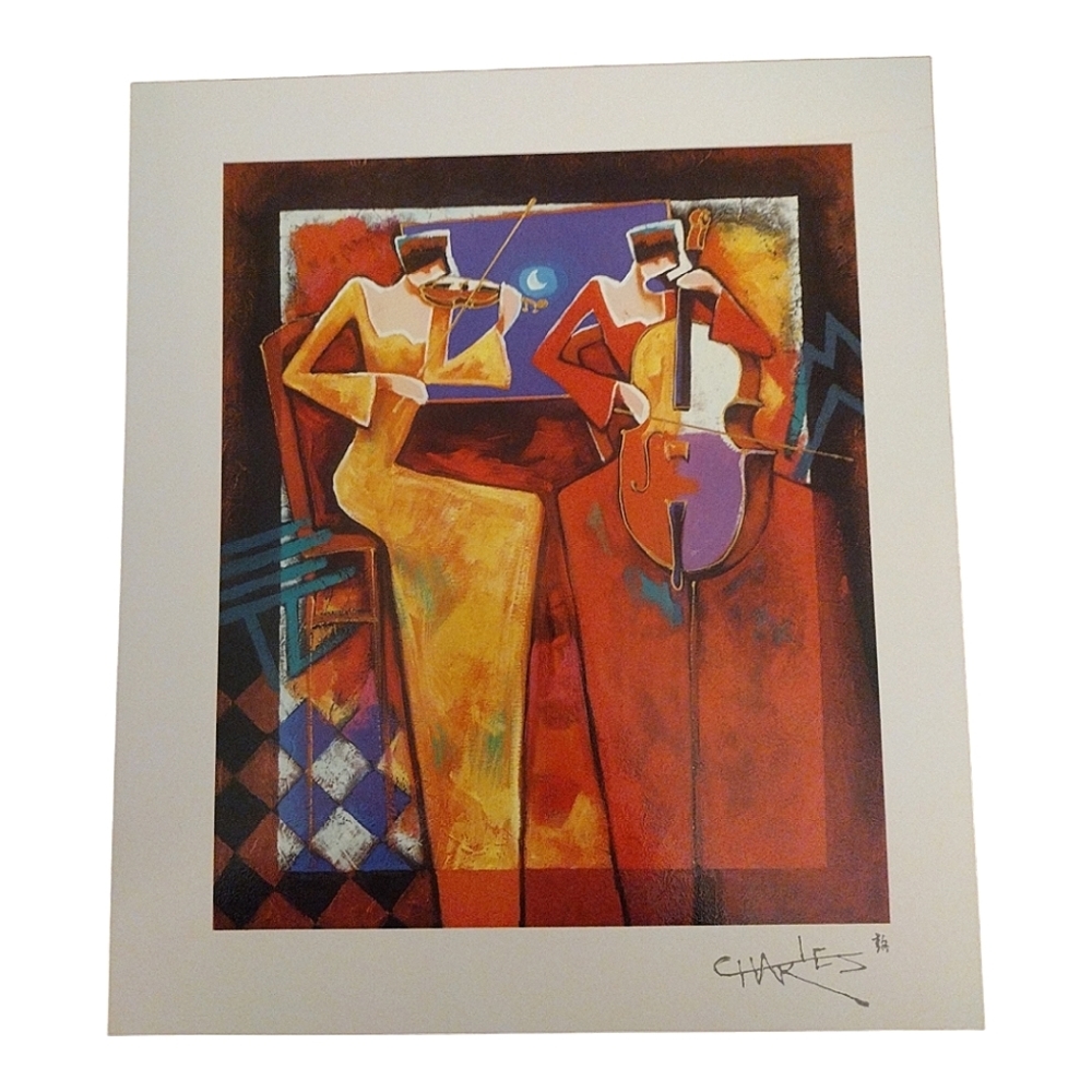 Charles Lee "Duet Night" Park West  Seriolithograph